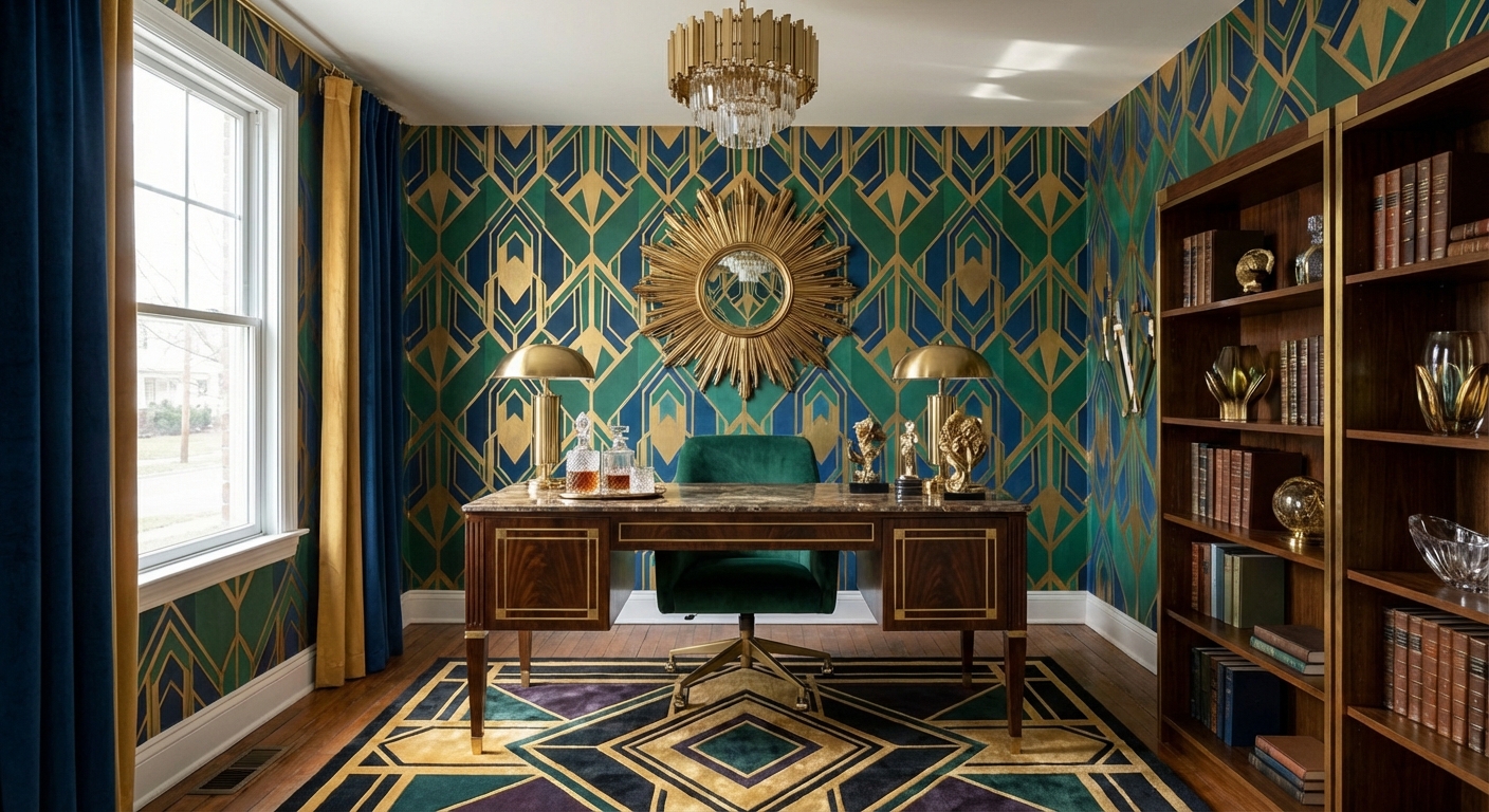 ห้องทำงานสไตล์อาร์ตเดโค