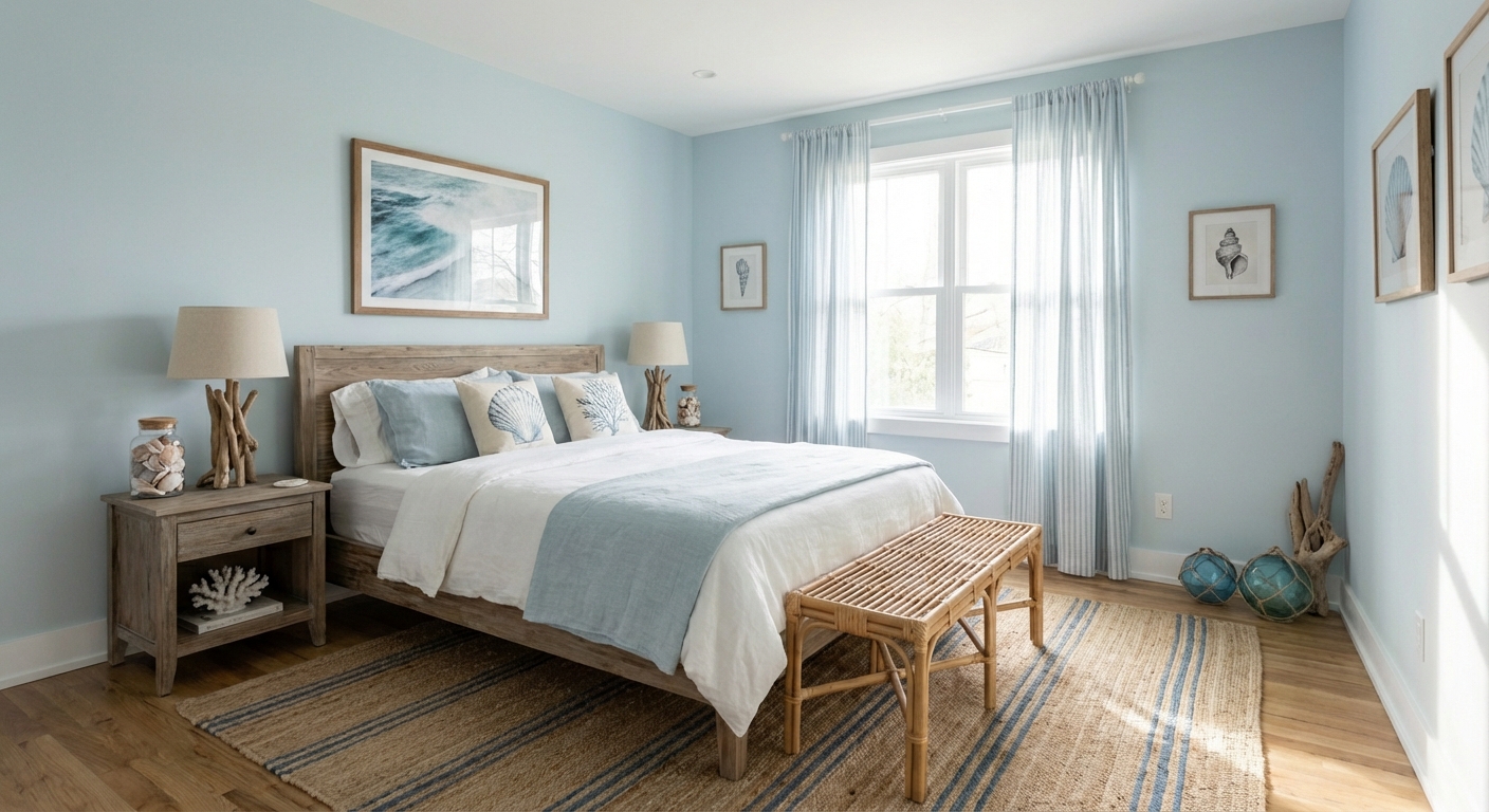 ห้องนอนสไตล์โคสทัล