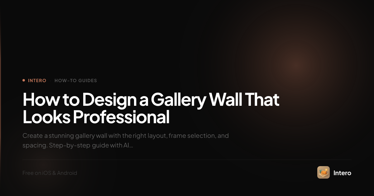 How to Design a Gallery Wall | Intero