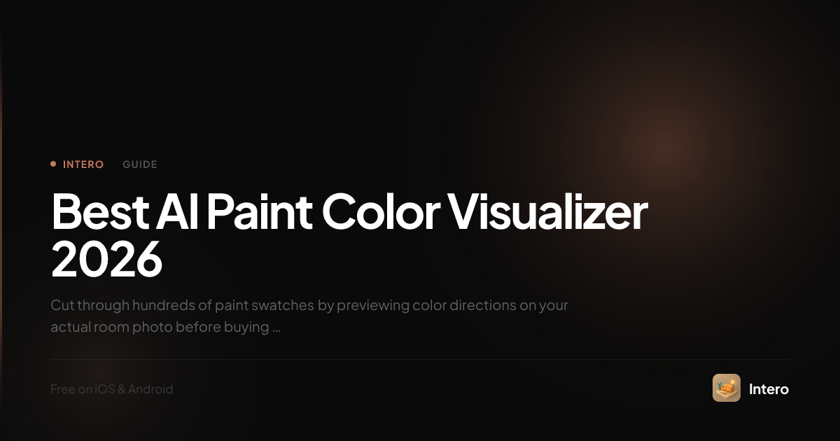 Best AI Paint Color Visualizer 2026 | Intero
